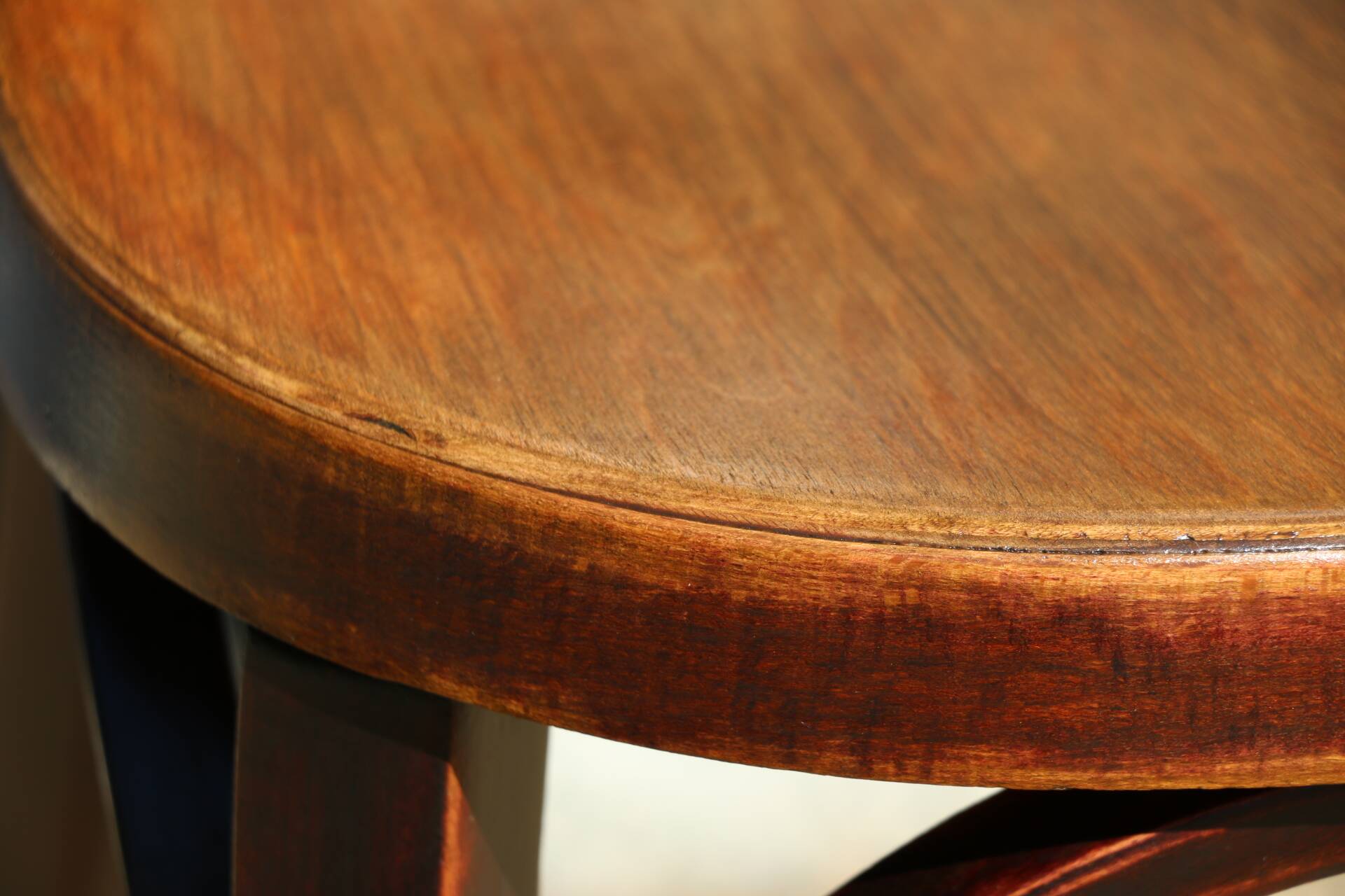 3 Baumann chairs with wide backs No. 30, dark beech