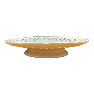 Coupe sur pied ancienne en porcelaine