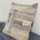 Coussin en toile ancienne style Kilim