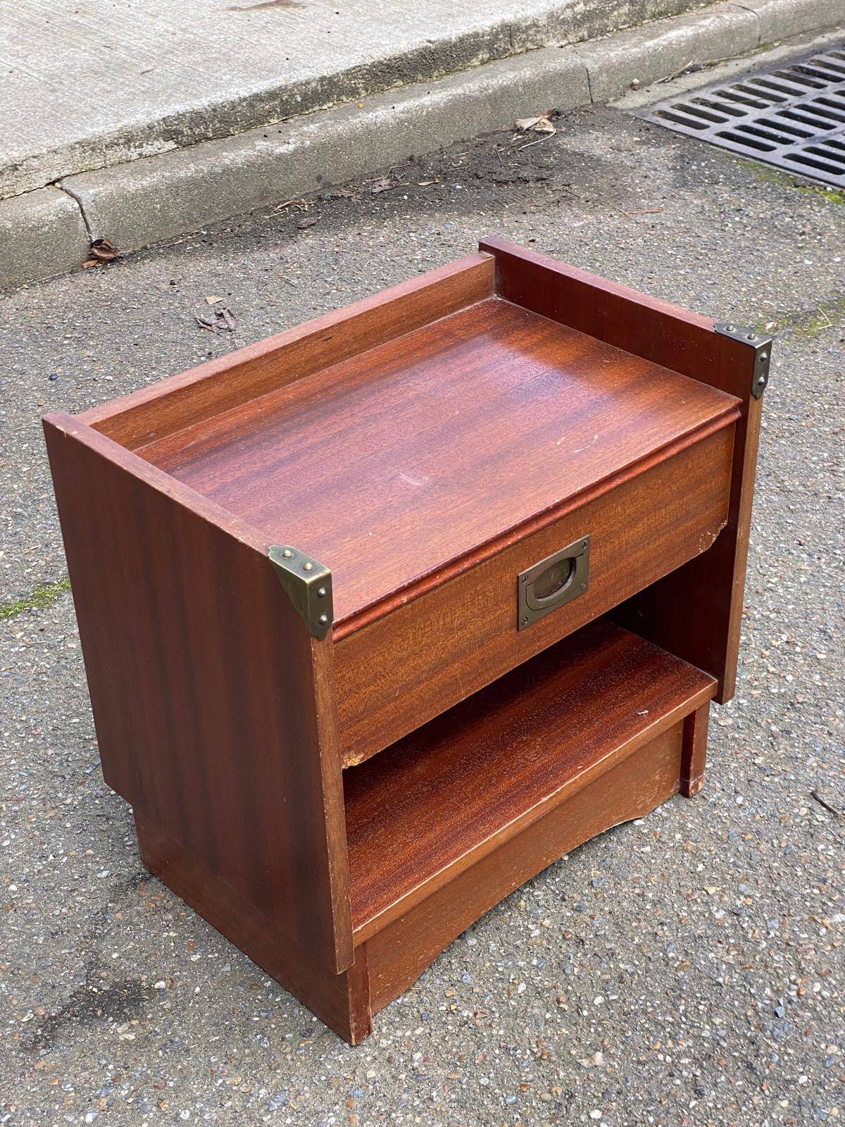 Scandinavian bedside table boat by Gautier France