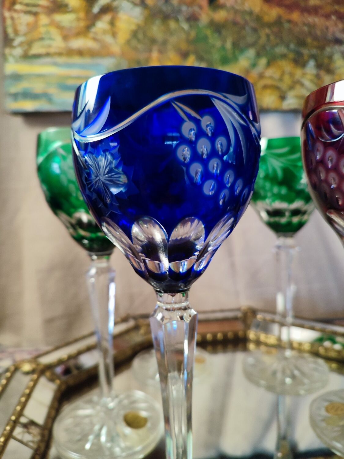 Double color crystal glasses the grand dukes