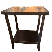 Table d'appoint, style Art Déco Console à roulettes bois noir vernissé 1940
