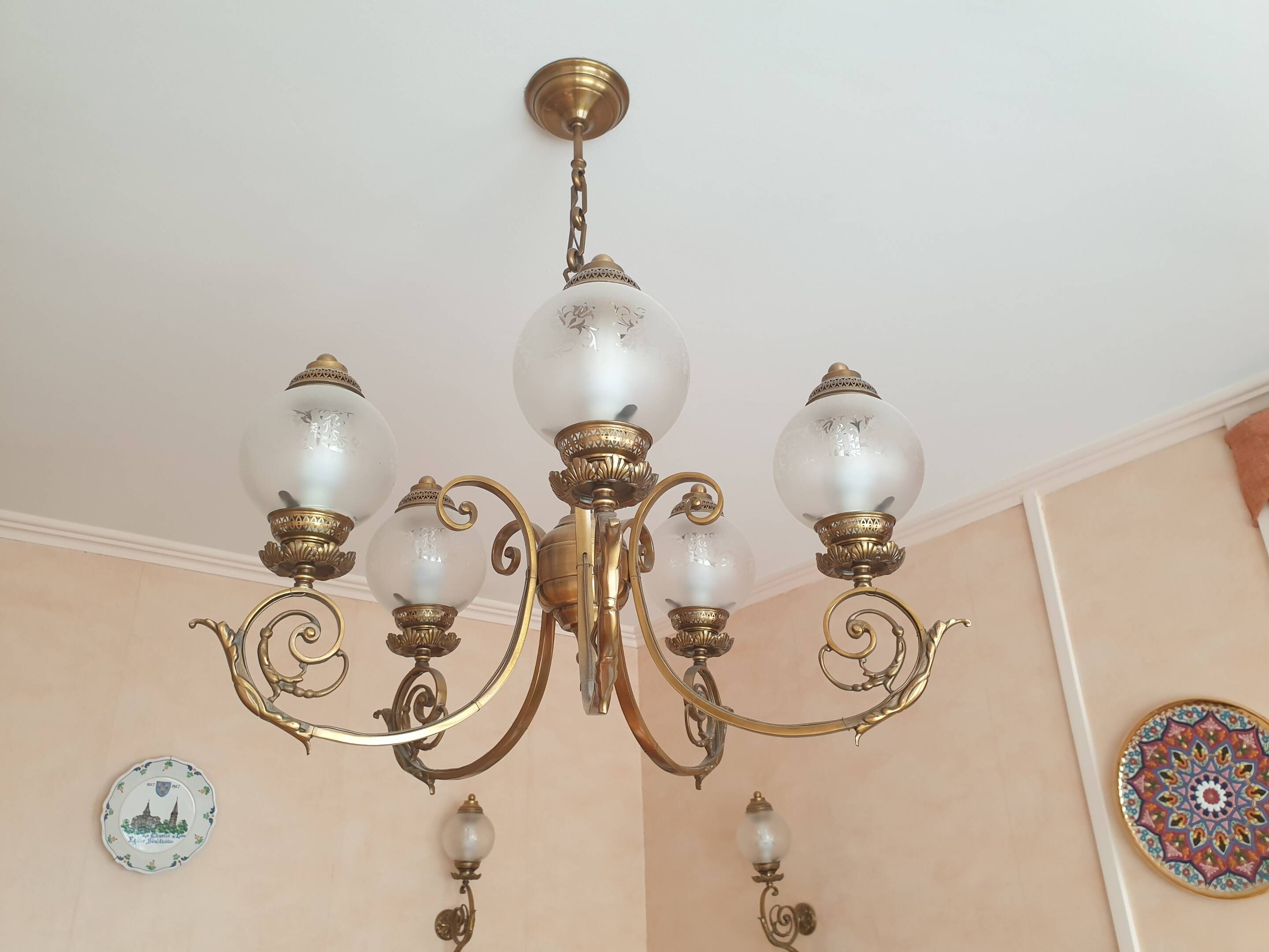 Antique style chandelier
