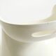 White stool by Winfried Staeb from the 1970s for the Form + Life Collection