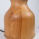 Large oak and wool lamp, French work from the 1960s.