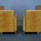 Ensemble de deux tables de chevet Art Déco Tchécoslovaquie, années 1939