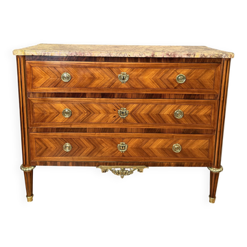 Louis XVI commode in rosewood and rosewood.