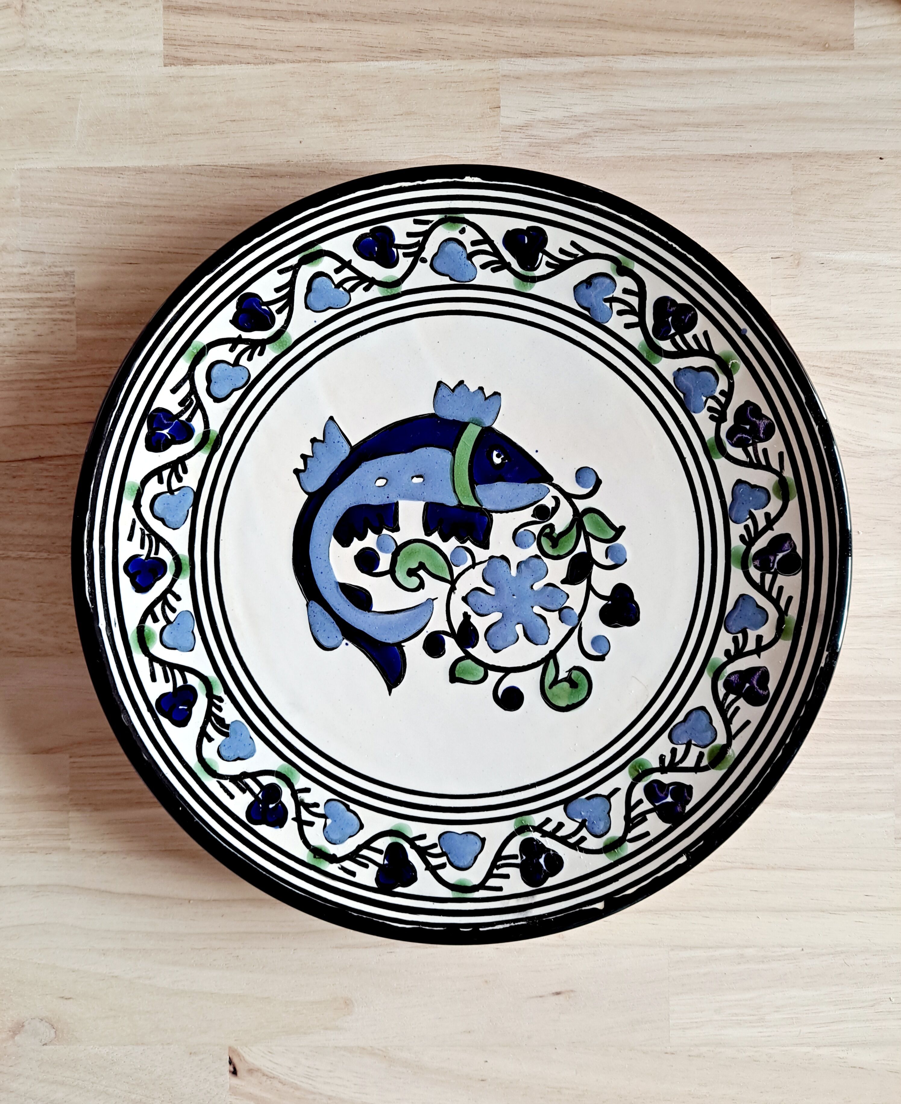 Tunisian dish blue fish