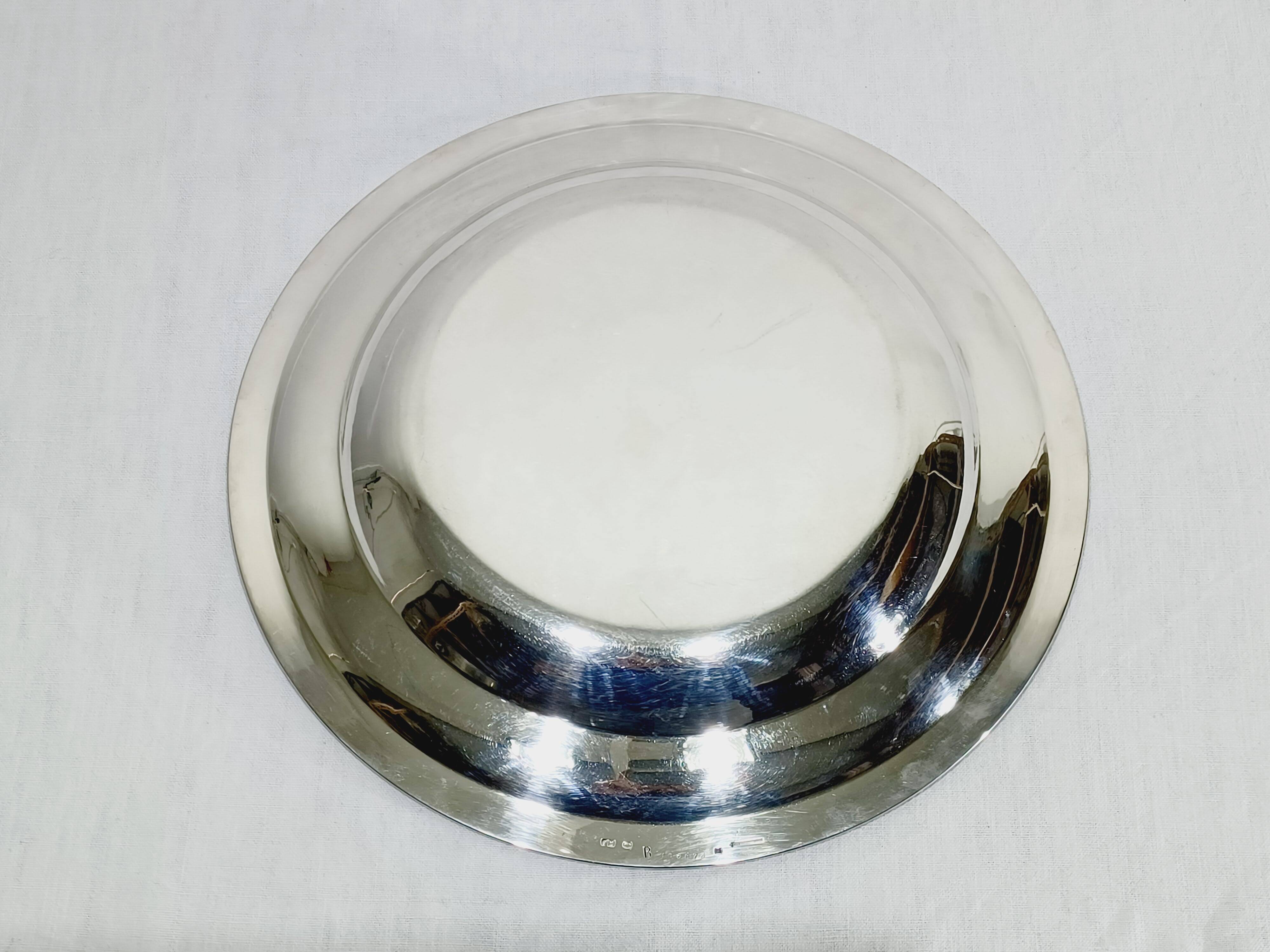 CHRISTOFLE - MALMAISON MODEL - SILVER-PLATED METAL PLATTER