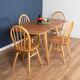 Retro Blonde Ercol Model 383 Dining Table & Four Model 370 Windsor Kitchen Dining Chairs