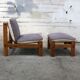 Fauteuil vintage en chêne