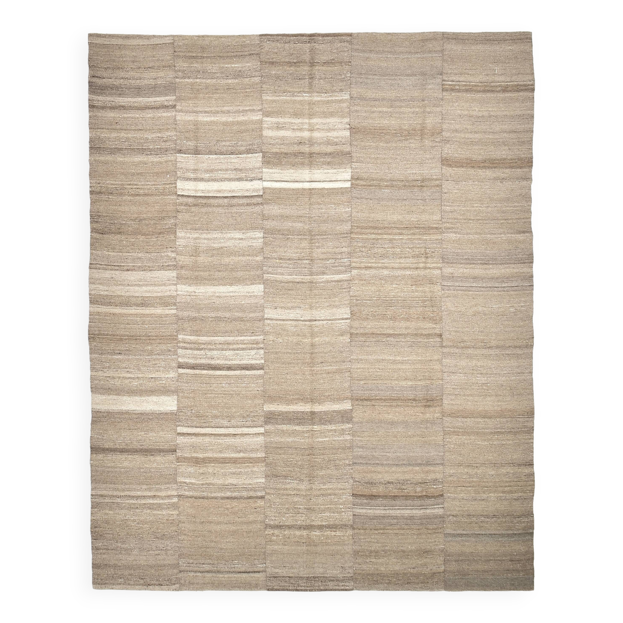 10x12 Rug For Living Room Brown & Beige Turkish Rug, 314x376Cm SK 32954