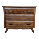 Vintage Scandinavian oak chest of drawers 1960