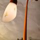 Orange painted steel lamp