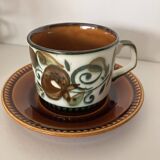 Tableware service plates and cups Argenteuil La Louvière Boch 1960