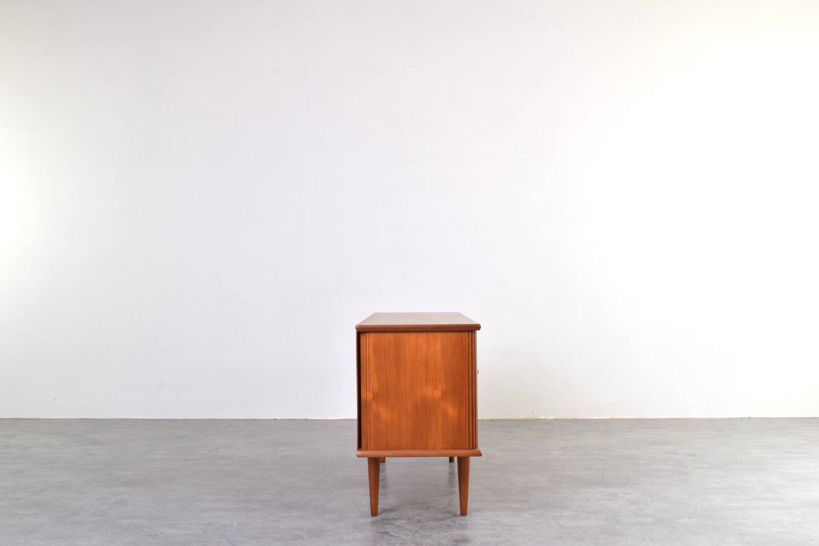 Mid-Century Danish Teak Tambour Sideboard, 1960s