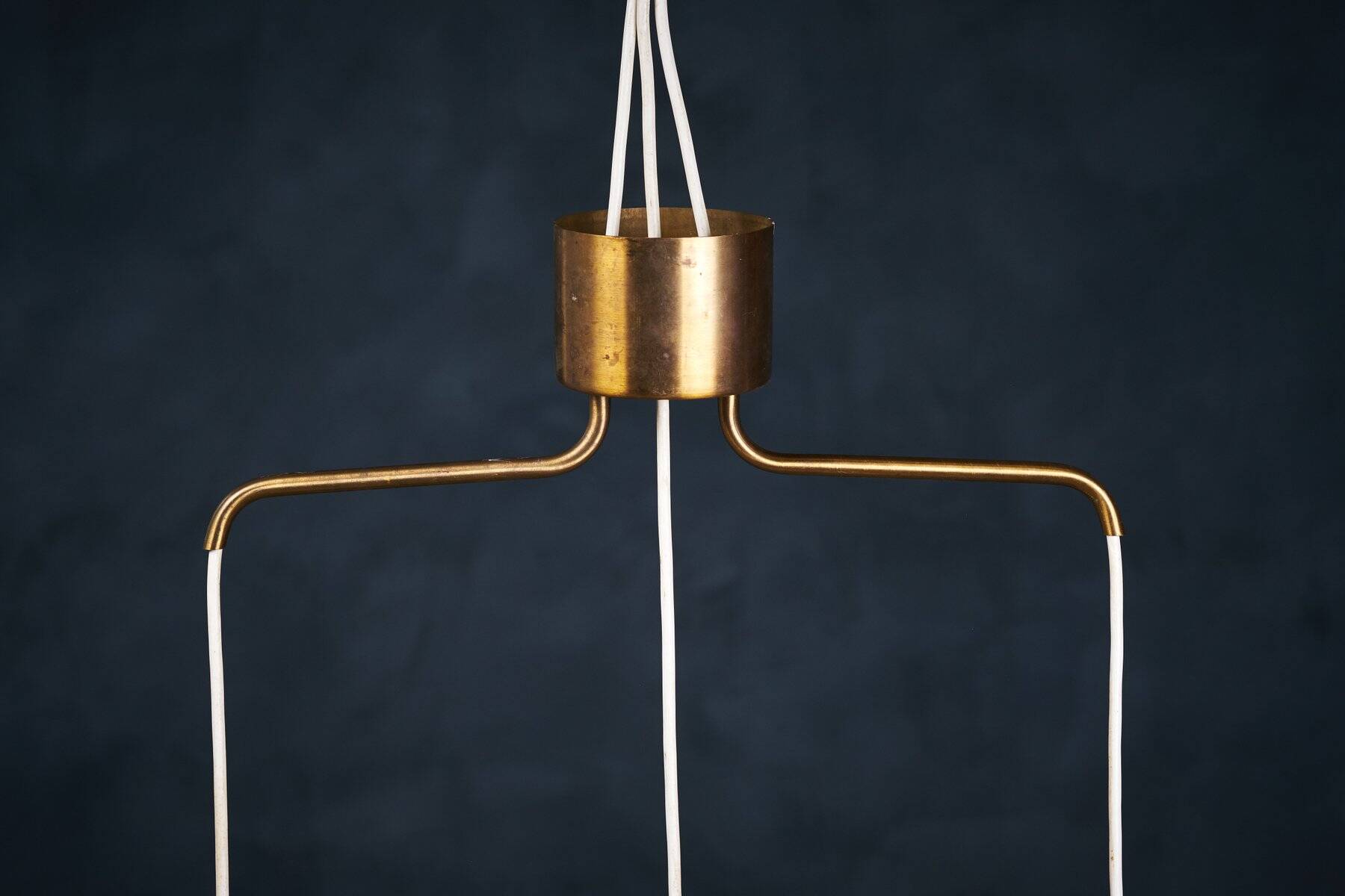 Glass Pendant Lamp by Carl Fagerlund, 1961