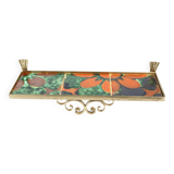 Unique Wall Shelf With Ceramic Tiles By Ditta Abrhamova, Czechoslovakia 196