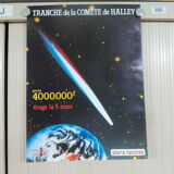 Original National Lottery Poster Slice of Halley's Comete 1986