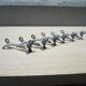 6 antique dachshund metal knife holders