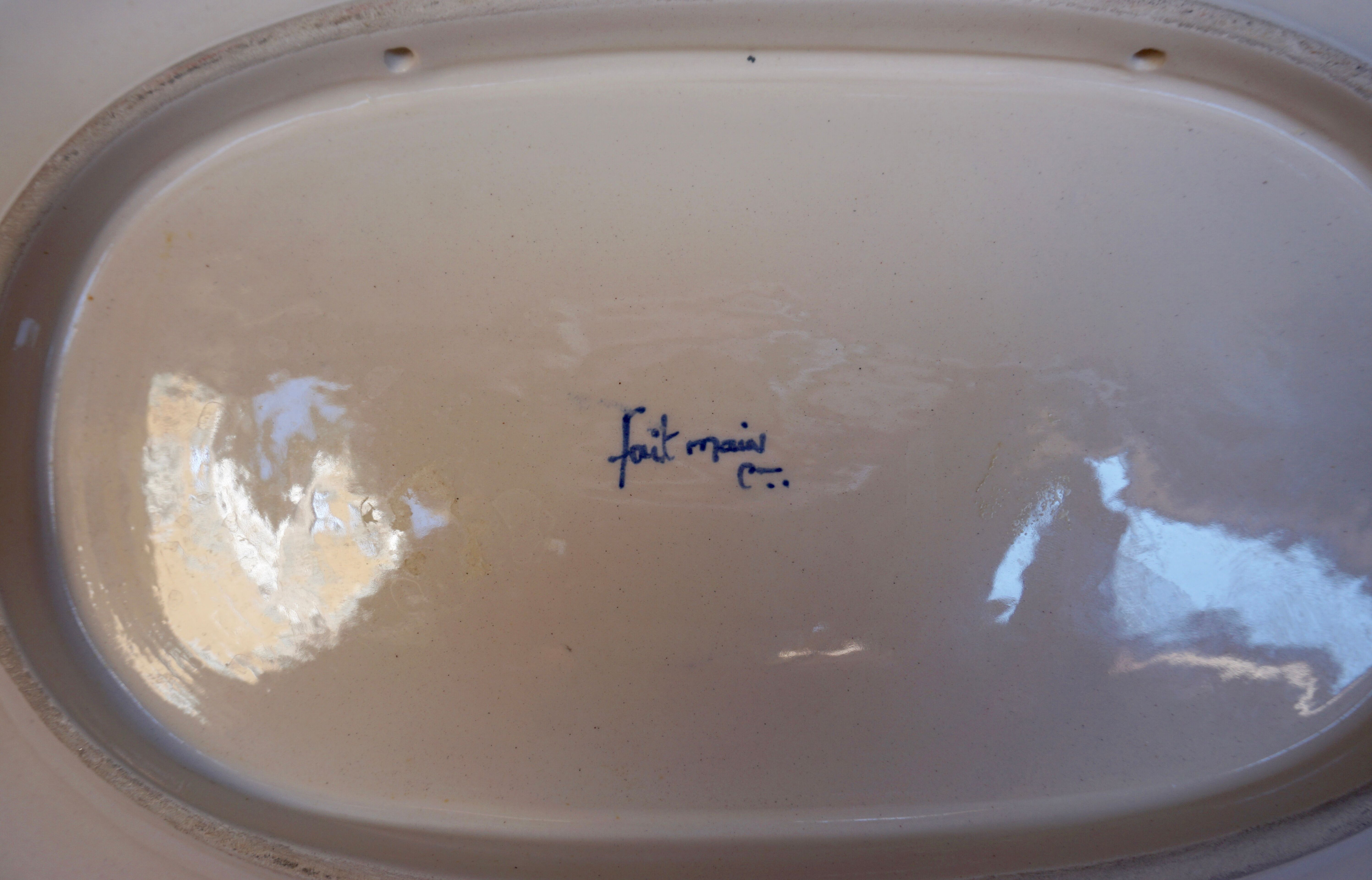 Dish faience of rouen