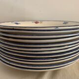 12 flat plates model Mary-Lou Digoin Sarreguemines