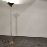 Vintage Brass and Lucite Floor Lamp, 1970s