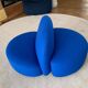 Elysée fauteuil et son pouf Tissu Divina 756 - Ligne Roset