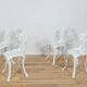 Art Nouveau Aluminum Garden Chairs, 1950s, United Knigdom, Set of 5