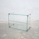 Console vintage en verre