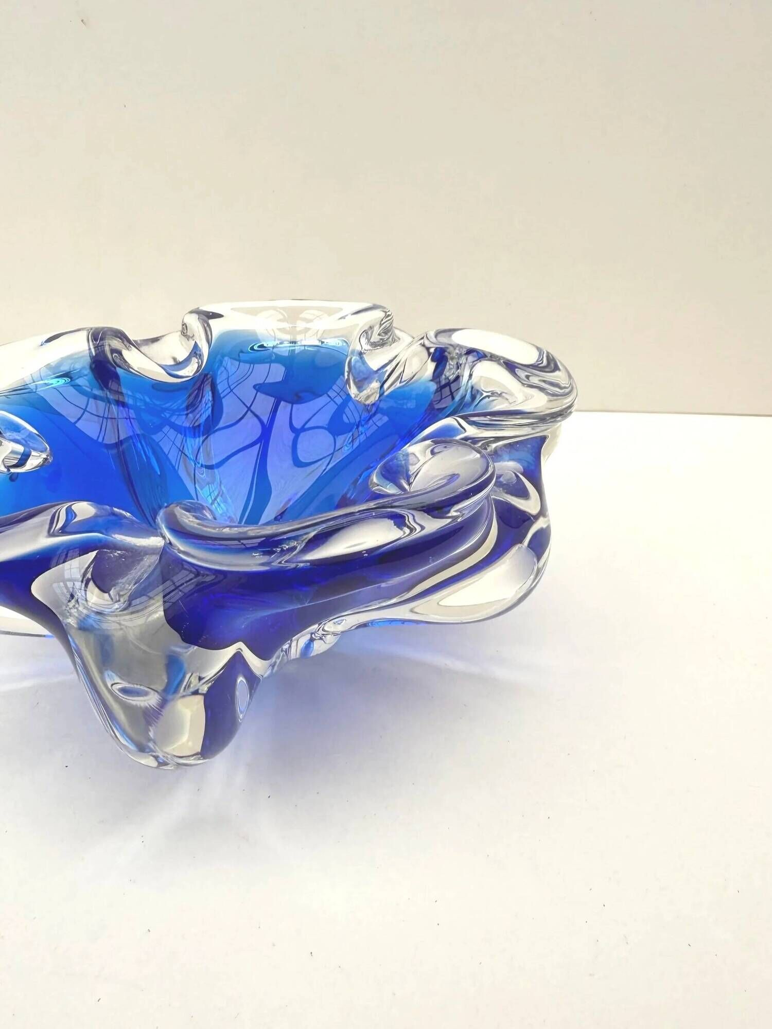 Sunk dish - Murano blown glass, Italy 1970