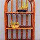 Rattan shelf