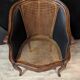 Louis XV office chair with canework