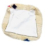 Berber floor cushion, Beni ouarain, Boujaad, Azilal Moroccan pouf pure wool 60 x 60 x 20 cm