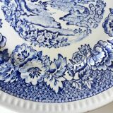 Assiette murale en céramique bleue signée Royal Swan, Angleterre, 1950