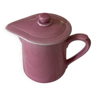 Pink ceramic teapot