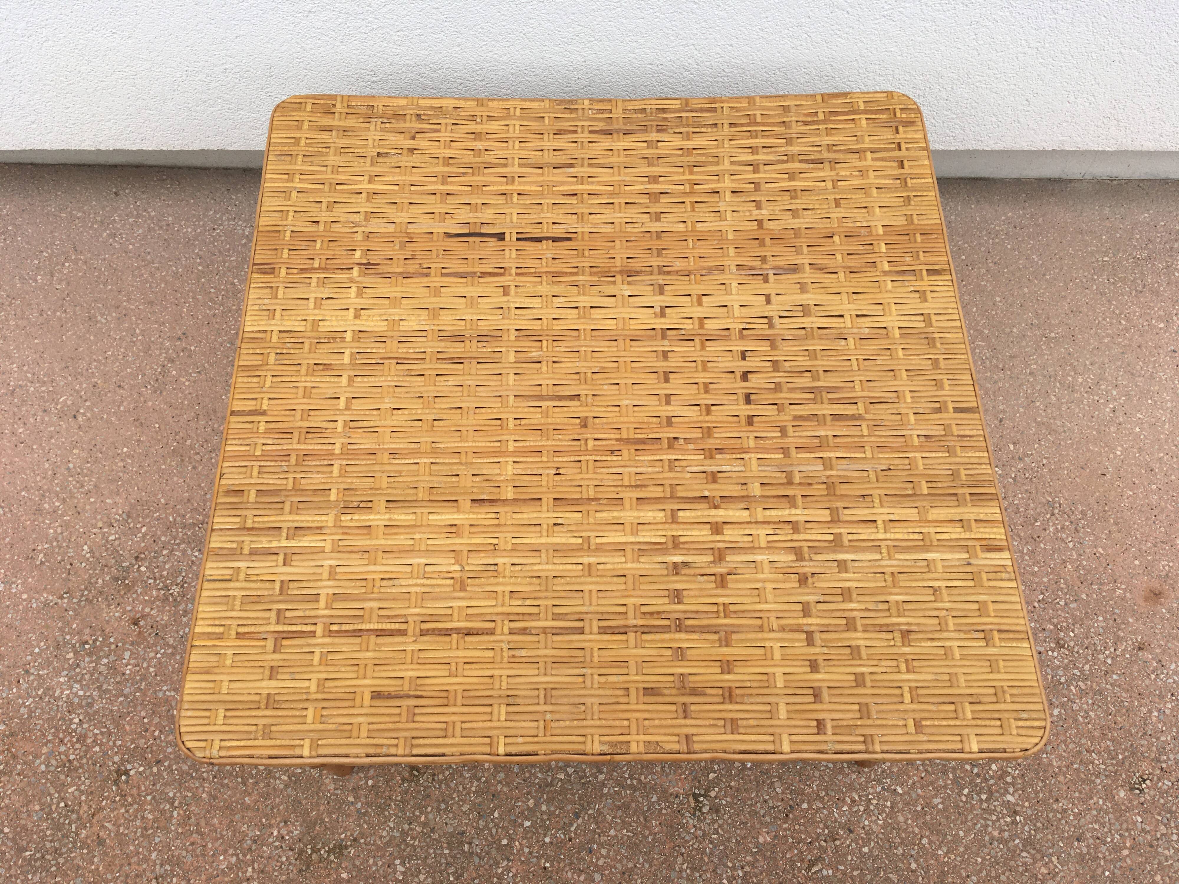 Rattan coffee table by Habitat, 1980s