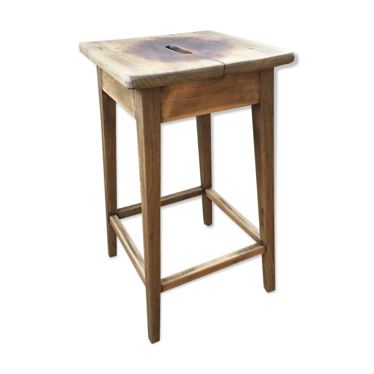 Oak workshop stool