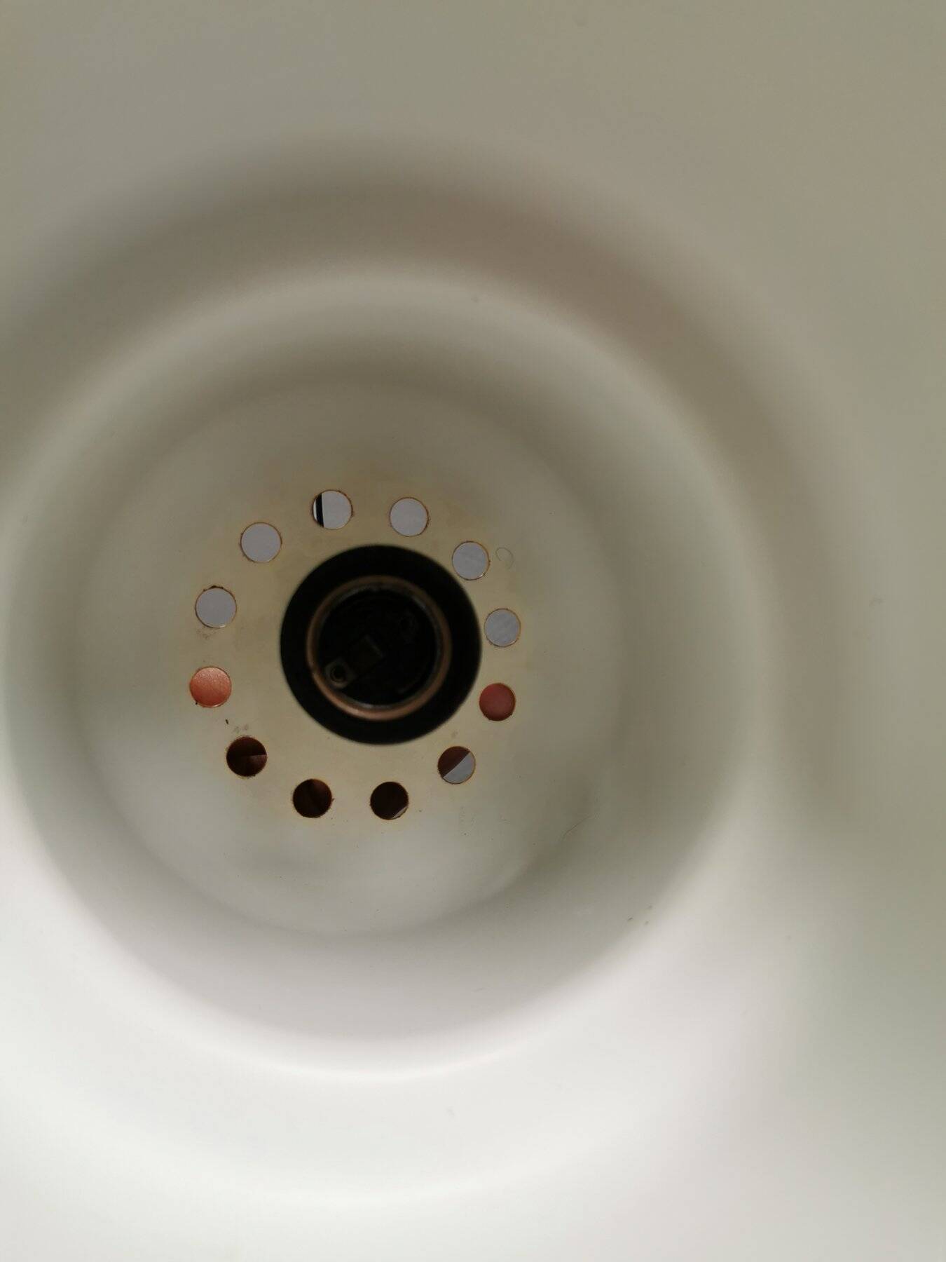 Mini poker hanging lamp by Jo Hammerborg 1977 Denmark