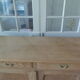 Vintage shallow oak sideboard, 2 drawers, 2 doors, 1 shelf.