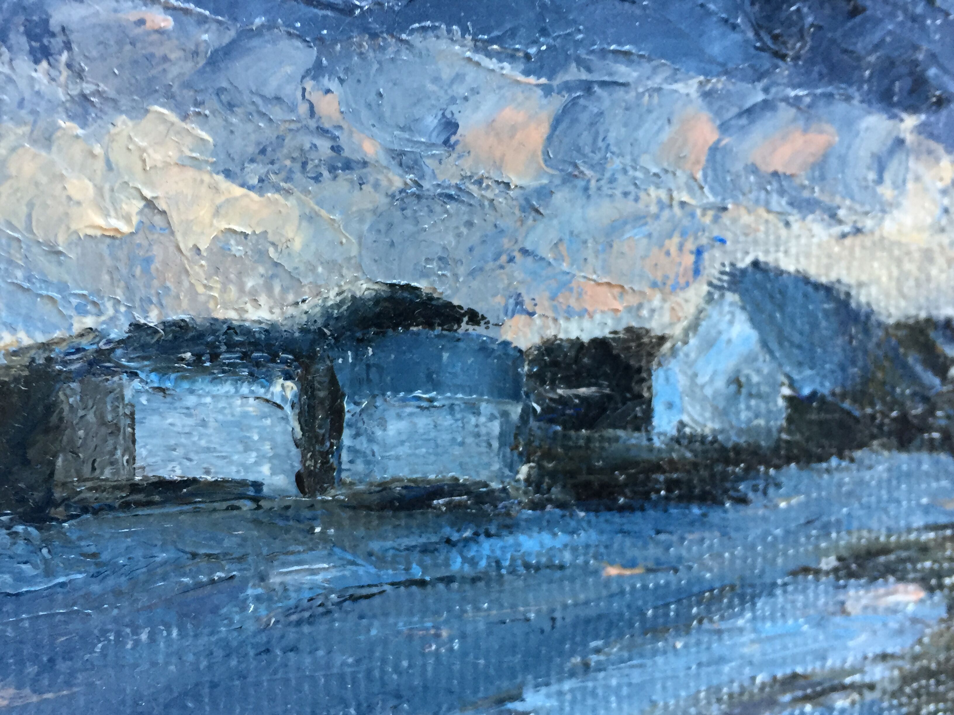 Tableau bord de mer Bretagne Peinture huile sur toile
