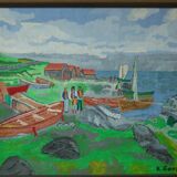 Fishing village by K. Ganzer