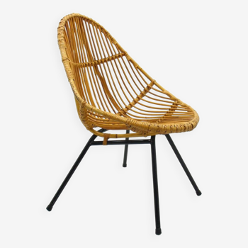 Vintage Rattan Chair from Rohe Noordwolde, 1970s
