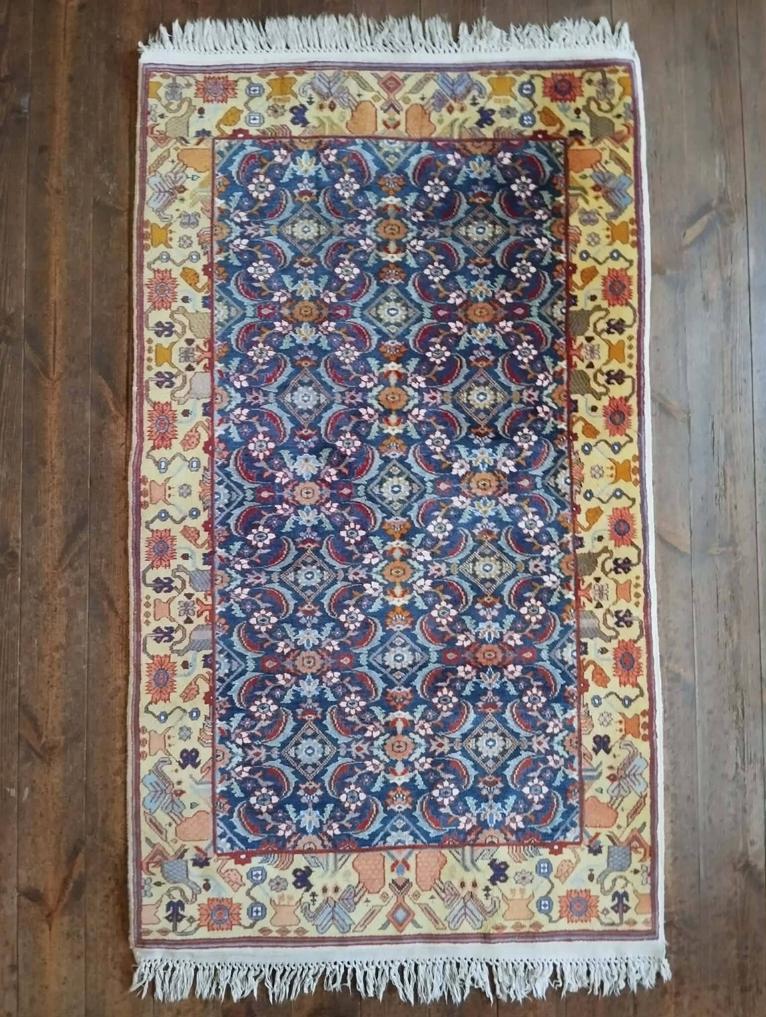 Handmade Indo Herati rug 157x90cm