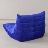 Coral corduroy Togo lounge chair by Michel Ducaroy for Ligne Roset