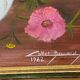 bouquet of flowers - oil or acrylic on canvas, signed Collot Bernard 1982