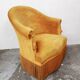 Old yellow toad chair