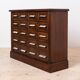 Apothecary Chest of Drawers, Solid Oak Wood, Restored, Early 20th Century