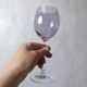 17 amethyst crystal glass goblets