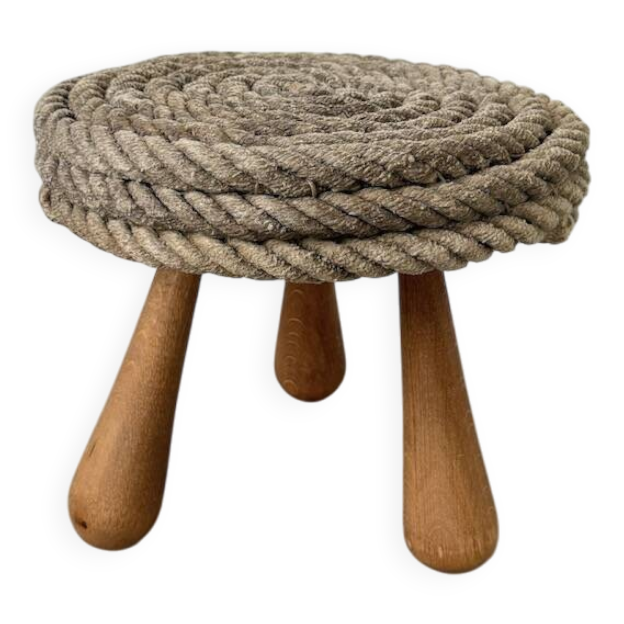 Tabouret corde et chêne Audoux Minet